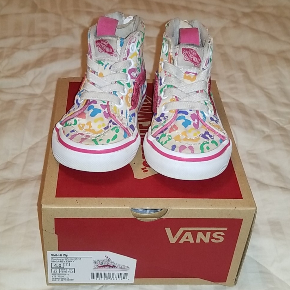 Vans Leopard Sparkle Sk8 HI Zip Sneakers